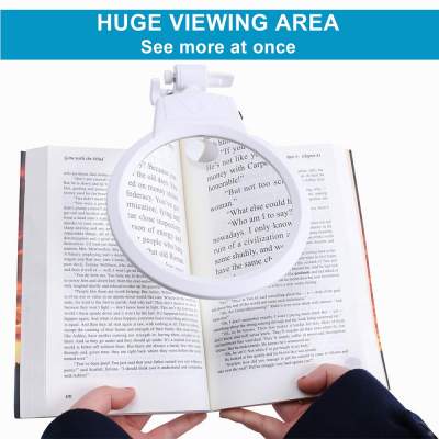 Magnifying Glass with Light on Stand