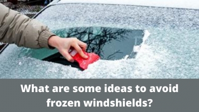 What are some ideas to avoid frozen windshields?