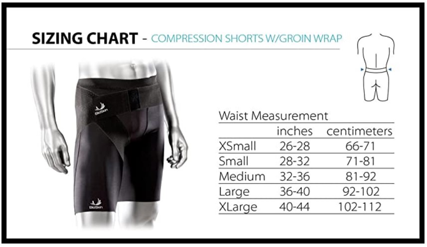 compression shorts sizes
