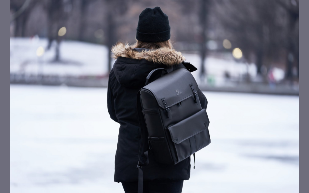 Girl traveling with backpack - Best Business laptop backpacks
